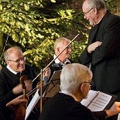 Humøret er højt i dette orkester